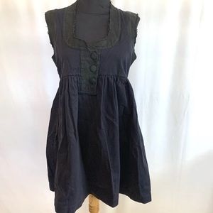 Heimstone Navy and Black Duck Cloth Trim Dress - size 36 - US size small 6